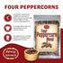 Spicy World Four Peppercorn Rainbow Blend in Resealable Bag – Perfect Flavor Blend - NON-GMO, Steam Sterilized - Whole Black, Whole Green, Whole W...