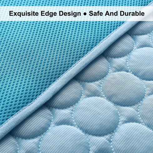 Dog Cooling Mat, Pet Cooling Pads for Dogs Cats Washable Summer Kennel Mat, Breathable Self Cooling Blanket Pad Ice Silk Sleep Mat Non-Toxic Dog C...