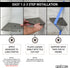 Questech 5" Shower Soap Dish Shelf for Inside Shower, Lugged for New Construction, Bath Organizer for Tiled Walls, Corner Soap Holder, Metro Lugge...