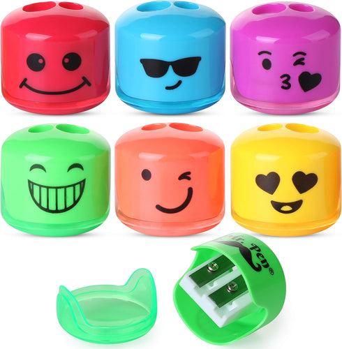 Mr. Pen- , Smiley 6 Pack, Kids pencil sharpener for Colored Pencils, Manual...