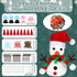 9 Pack Snowman Craft Kit for Kids Christmas Snowman DIY Craft Kit Build Snowman Decorating Kit Snowman Modeling Clay Hats Buttons Scarfs Kit Snowm...
