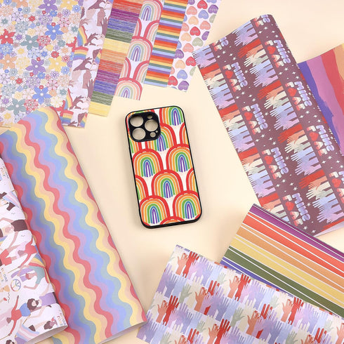 Rainbow Pride Patterned Sublimation Transfer Paper 12sheets 12inches x 10inches LGBTQ Sublimation Transfer Sheets Sublimation Transfer Sheets Comp...