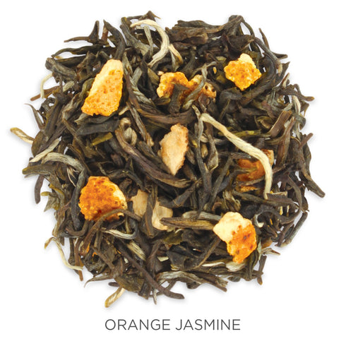 Tea Forte Orange Jasmine Premium Organic Loose Leaf Caffeinated Green Tea Blend Canister, Makes 35-50 Cups...