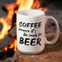 Cool 15oz Novelty Coffee Mug “Too Early for Beer”; Ceramic; Funny, Unique; a Gift for Your Father, Boss, or Best Friend...