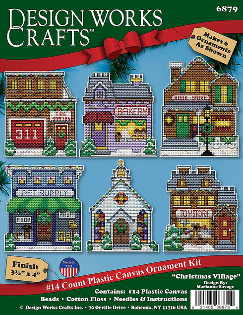 Design Works Crafts Cross Stitch Ornaments Kit-Makes Set of 6, Various...