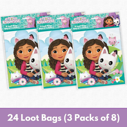 Unique Gabby Dollhouse Party Bags - 24 Pack, Gabbys Dollhouse Goodie Bags for Party Favors, Checklist - Gabby Dollhouse Party Decorations & Birthd...