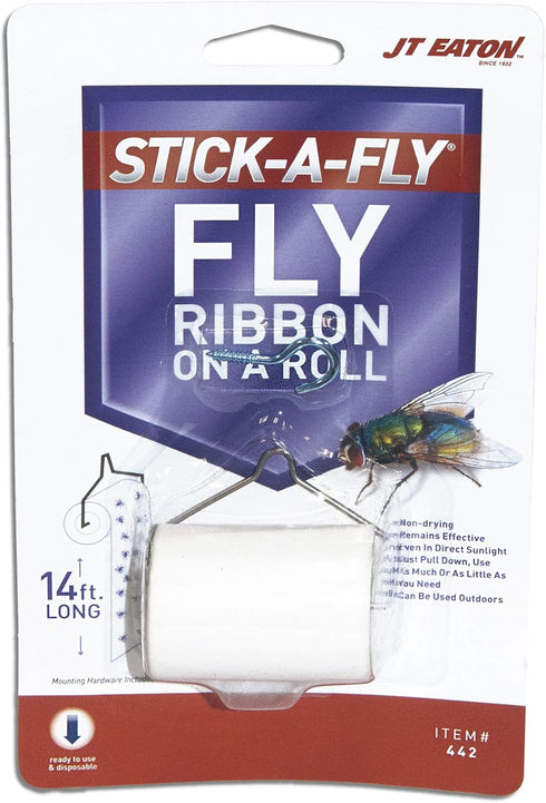 JT Eaton Stick-A-Fly 442 Ribbon on a Roll Fly Trap...