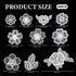 Lace Embroidery Patches, 30 Pieces Flower Applique Patches Sewing Fabric Patches 3D Floral Sew on Patches for Clothes Repairing Bags Decorating We...