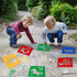26 Pieces Sturdy Stencils for Kids, 8 Inches Large Sidewalk Chalk Stencils for Kids, Animal Shape Stencils with Alphabet Letters Themed Template, ...