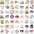 100pcs Sanrio Cartoon Stickers for Kids, Kawaii Hello Kitty Melody Kuromi Gift for Teen Girl Laptop Travel Case Phone Bike Water Bottle Guitar Com...