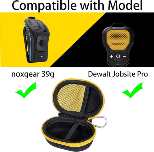khanka Hard Case Replacement for noxgear 39g/DEWALT Jobsite (DCR008) USB-C Rechargeable Bluetooth Speaker(Case Only)...