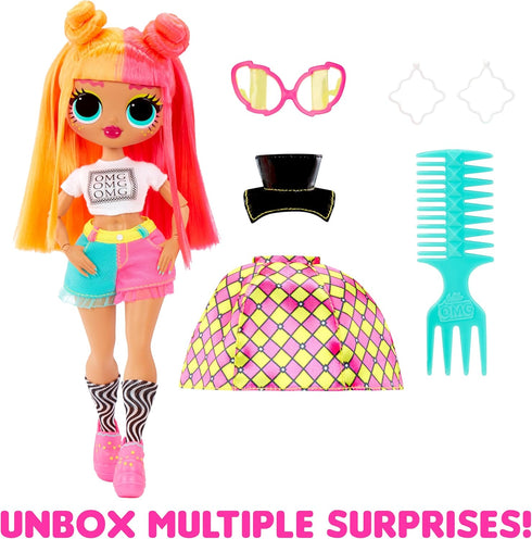 LOL Surprise OMG Neonlicious Fashion Doll with Multiple Surprises Including Transforming Fashions and Fabulous Accessories – Great Gift for Kids A...