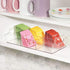 mDesign Compact Plastic Tea Storage Organizer Caddy Tote Bin - 6 Divided Sections, Built-in Handles - Holder for Tea Bags, Packets, Sweeteners and...