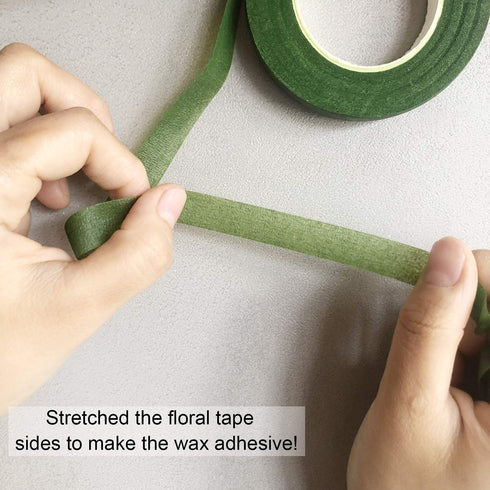 Cinvo 4 Rolls 1/2 Inch Florist Tape Floral Tape Flower Wrap Adhesive Waterproof Tape for Bouquet Stem Wrap Craft Projects DIY Handcrafts(4 Colors,...