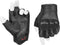 Men’s Summer Motorcycle Gloves Fingerless Leather Motorcycle Cycling Gloves with Knuckle Armored(G11-Black,L)...