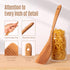 5 PCS Wooden Spoons for Cooking Natural Teak Kitchen Utensils Smooth Non-Stick Surface Cooking Utensils Set Soft Comfort-Grip Wooden Utensils for ...