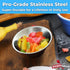 Pro Grade Stainless Steel 1.5oz Sauce Cups 12 Pk. Reusable, Stackable Metal Portion Containers for Sampling, Salad Dressing, Sides or Dipping Sauc...