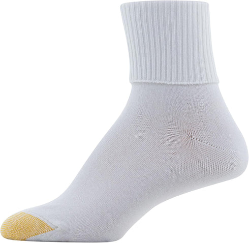 GOLDTOE Women's Ultra Soft Providence Turn Cuff Socks 3 Pack...