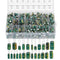24Value 460Pcs 6.3V-50V Capacitor Assortment Box Kit DIP 1uF-1500uF High Frequency Aluminum Electrolytic Capacitors for Industrial Electrical and ...