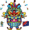 Wooden Jigsaw Puzzles,Unique Shaped Jigsaw Puzzles, Jigsaw Puzzles for Adults,Wood Cut Puzzles,Animal Shaped Puzzles,Colorful Puzzle Clown Best Gi...