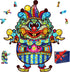 Wooden Jigsaw Puzzles,Unique Shaped Jigsaw Puzzles, Jigsaw Puzzles for Adults,Wood Cut Puzzles,Animal Shaped Puzzles,Colorful Puzzle Clown Best Gi...