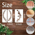 35 Pack Leaf Stencils for Painting on Wood, Leaves Vine Stencil Spring Nature Template for DIY Craft Wall Fabric Rock Chalkboard Sign School Scrap...