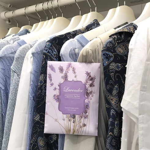 8 Large Packs Lavender Scented Sachets Bag with Hanger for Drawer and Closet Xmas Gift...