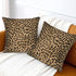 Leopard Skin Wild Animal Print Throw Pillow Cover Set of 2 Decorative Square Pillowcase Throw Cushion Case for Bedroom, Living Room, Sofa, Couch a...