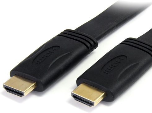 StarTech.com HDMIMM6FL 6 ft Flat High Speed HDMI Cable with Ethernet - Ultra HD 4k x 2k HDMI Cable - HDMI to HDMI M/M - Flat HDMI Cable...