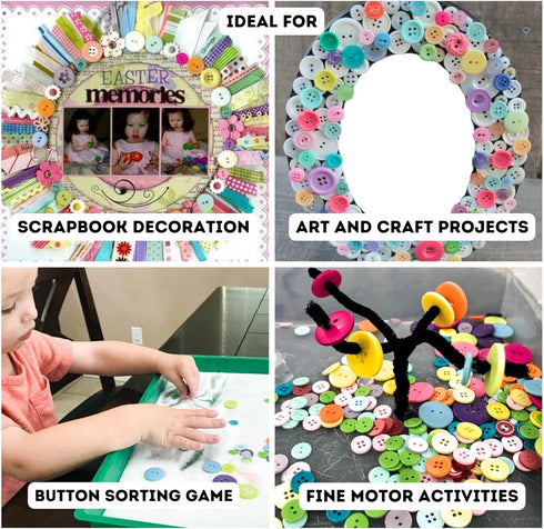 Light Blue Buttons 20L Button 4 Hole Button for Sewing 12.5mm Round Button 0.5 inch Plastic Buttons for Craft Heavy Duty Buttons Shirt Buttons Blo...