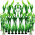 Artificial Aquarium Plants, 16pcs Fish Tank Decor Green Plants Artificial Aquarium Decorations for Fish Tanks (Green)...