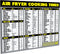 Air Fryer Cooking Times Chart Magnet - Extra Large Easy to Read Airfryer Magnetic Cheat Sheet - Healthy Airfryers Cookbook Accessory Liners Food K...