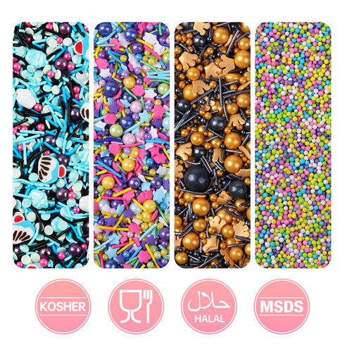 Sprinkles for Cookie Decorating, Sujoygar, Food Grade, 50g/bottle, Edible Sprinkles, Cake Decoration, Cupcake Toppers, Sprinkles for Cake Decorati...