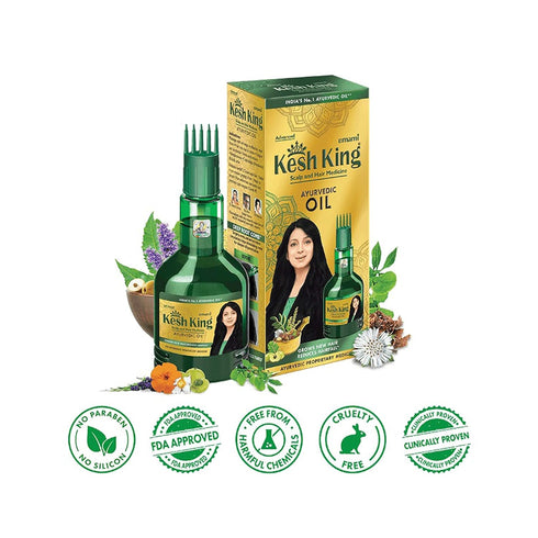 Ayurvedic Hair Oil | Herbal Oil with Bhringraj & Amla | Enhance Hair Growth | Reduce Hairfall | Nourishes Scalp | Provides Long & Thick Hair | 10....