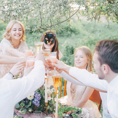 36 Pieces Scratch Paper Animal Masks Scratch Rainbow Masks with Elastic Cords and 12 Pieces Wood Stylus for Costume Dress up Parties Decorations a...