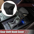 X AUTOHAUX Car Gear Shift Knob Cover Protector Gear Shift Knob Trim for Lexus ES 2018-2020 Black W/Black Stitches...