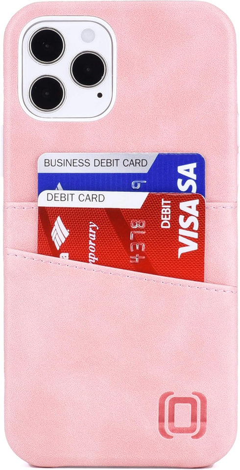 Dockem Wallet Case for iPhone 12 & iPhone 12 Pro: Built-in Metal Plate for Magnetic Mounting & 2 Credit Card Holders: 6.1" Exec M2, Smooth Synthet...
