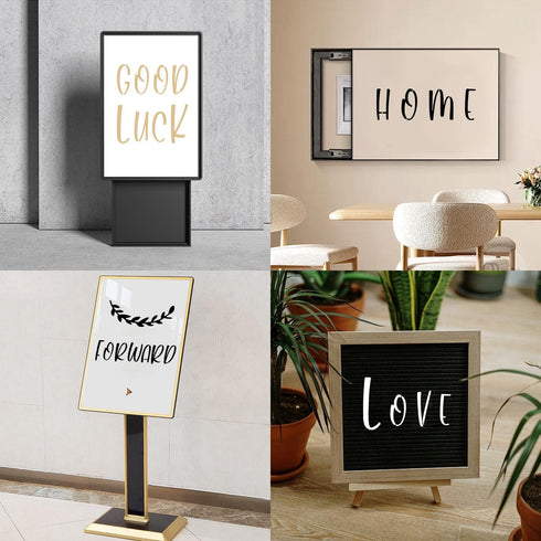 Letter Stencils for Painting on Wood, 45 Pieces Reusable Calligraphy Alphabet Number Stencil Template Kit for Canvas, Arts Crafts, Rock, Wall, Cha...