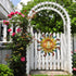 Metal Sun Wall Decor Outdoor Sunface Yard Art Porch Door Patio Garden Home Indoor Sculpture Decorations, 12 inch -B...