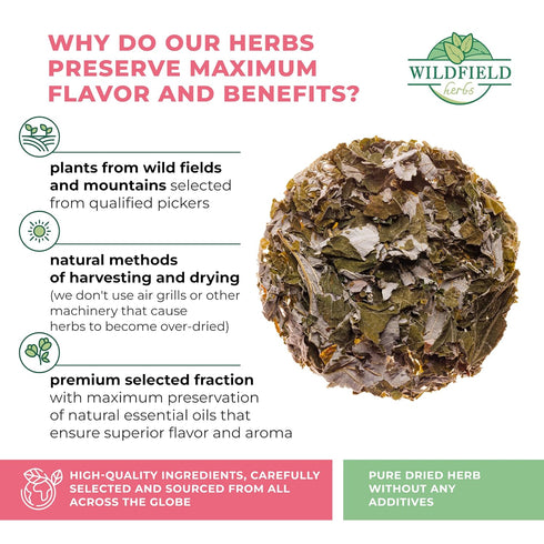 4 oz. Raspberry Leaf Tea Rasberry Leaf Herbs (Rubus idaeus folium) - 113g Rasberry Leave Tea Hojas de frambuesa...