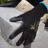 12 PAIRS Men Work Gloves – Lightweight Grip Gloves for Work Available In 4 Sizes – Polyurethane Rubber Coated Gloves - Touchscreen Tactical Gloves...