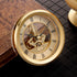 Hicarer 4 1/16 Inch Gold Skeleton Clock Insert with Gold Bezel...