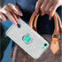Slim Sparkly Case for iPhone SE 2020/SE 3 2022/8/7 with 360 Ring Holder Kickstand, Glitter, Silver...