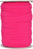 Mandala Crafts 12mm 20 Yds Roll of Hot Pink Elastic Bands for Sewing - 1/2 Flat Elastics Cord - 1 2 Inch Braided Stretch Straps for Crafting...