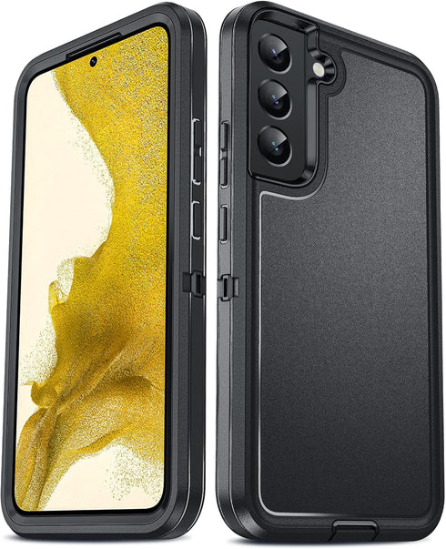 LeYi for Galaxy S22 Plus Case, Samsung S22 Plus Case, 3 in 1 Full Body Shockproof Rubber Dustproof Rugged Defender Protection Case S22 Plus, Black...
