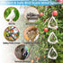 Bird Scare Discs Set, Highly Reflective Bird Reflectors Wind Spinner, Extra Sparkly Drop-Shape Wind Spinner Bird Devices to Scare Birds Away from ...