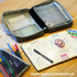 Journal Supplies Storage Case (Teal - Medium) - Custom Travel Organizer Holder for A5 Planner, Pens, Journal Supplies and Accessories (Case Only -...