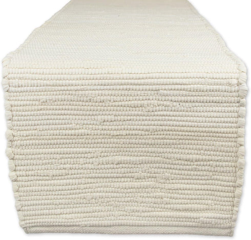 DII Handmade Chindi Tabletop, Reversible and Machine Washable, Table Runner, 14x72, Natural...