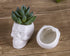 VanEnjoy Set of 3 Ceramic Skull succulent Pots and Planters Creative Cactus Plant Pot Pen Pencil Holder, Home Office Bedroom desk Decoration...
