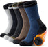 SIMIYA Merino Wool Hiking Socks for Men - 5 Pairs Thick, Warm, Thermal Winter Crew Socks for Cold Weather (US Size 7-13)...